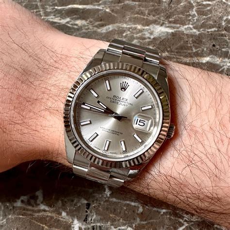 rolex datejust 41 mit brilliantzifferblatt silber|rolex datejust 41 126334.